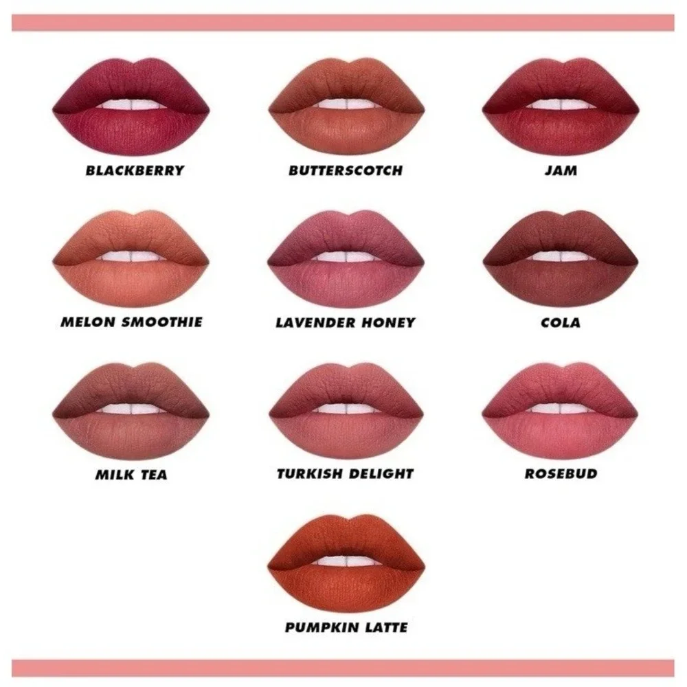 Lime Crime Plushies MELON SMOOTHIE Soft Focus Lip Veil Liquid Lipstick 0.11 oz